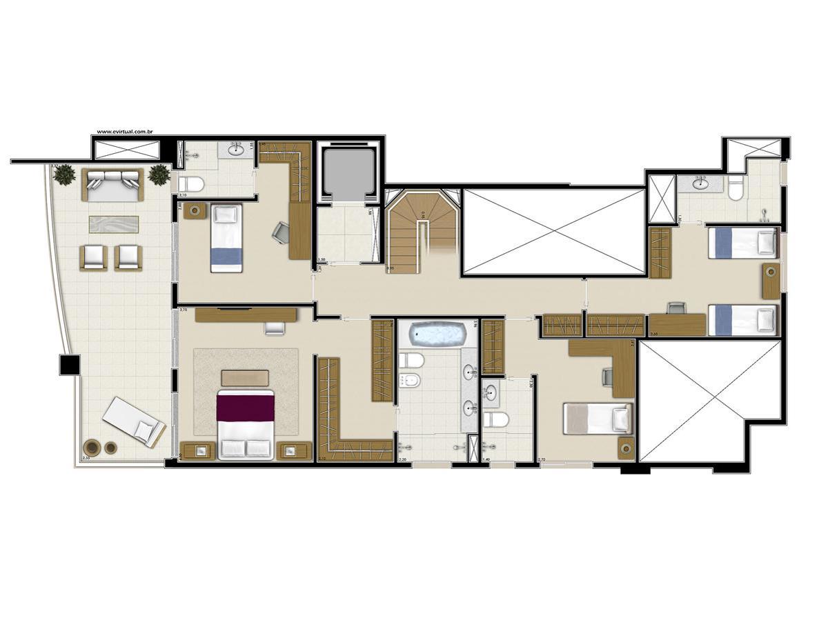 Apto. Cobertura - Inferior