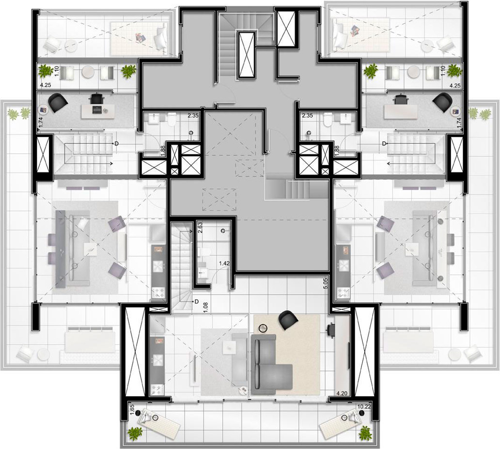 Apto Cobertura - Superior