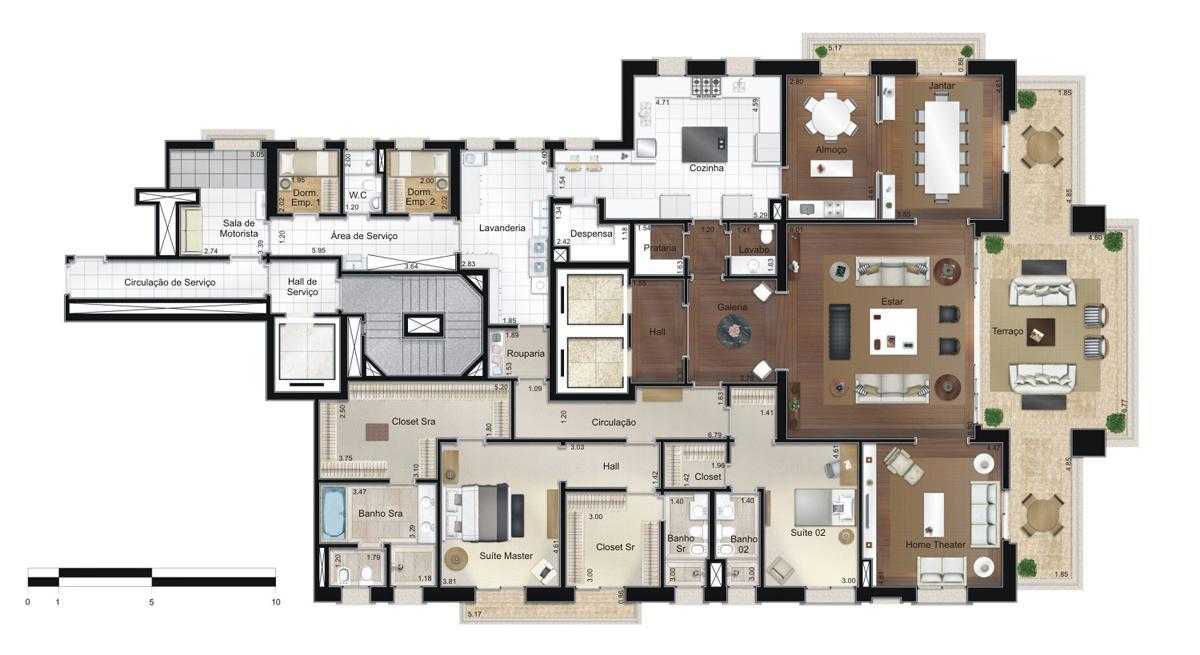 Apto. 400m² - Opção 3