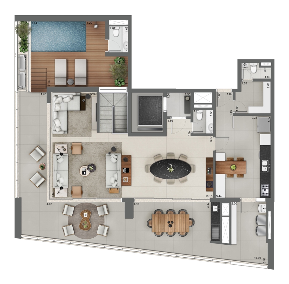 Duplex 189m² (superior)