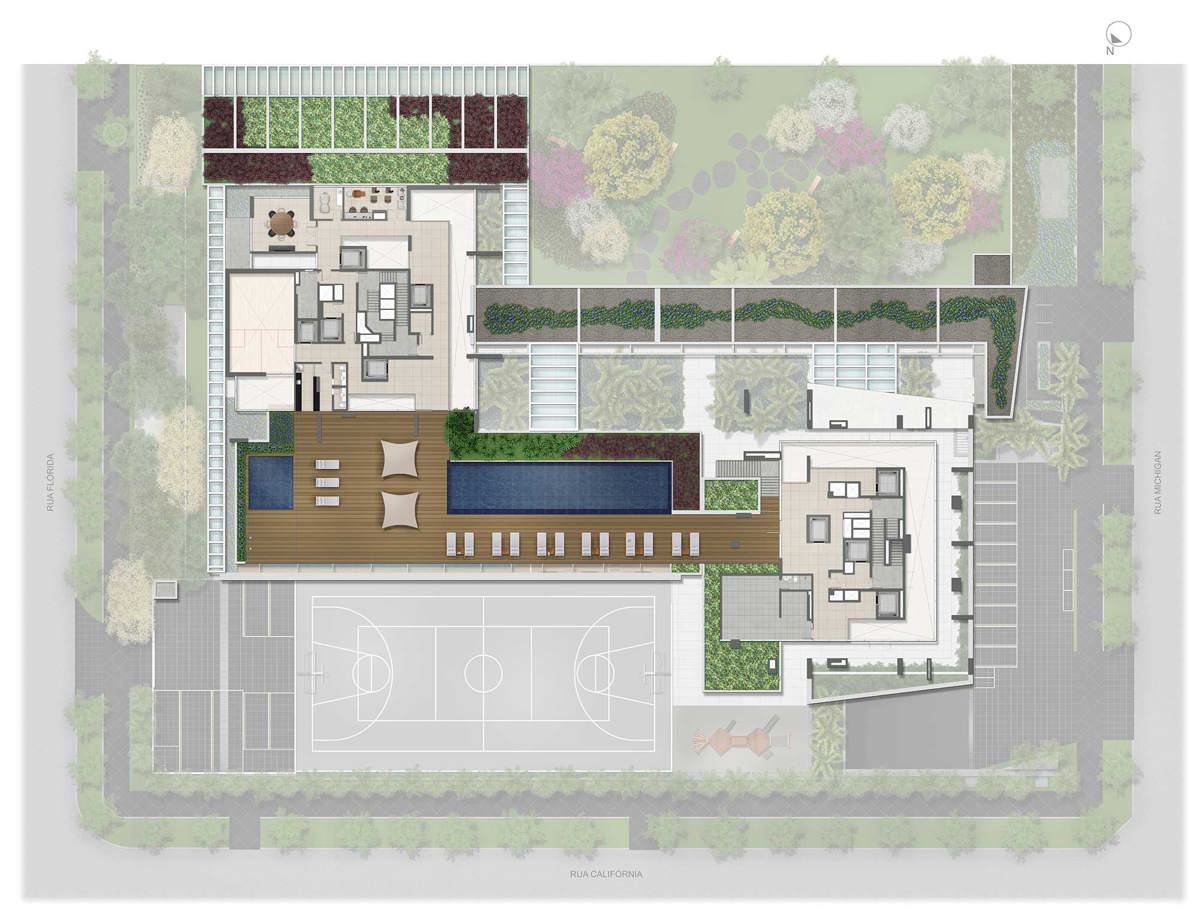 Implantação 1º pavimento