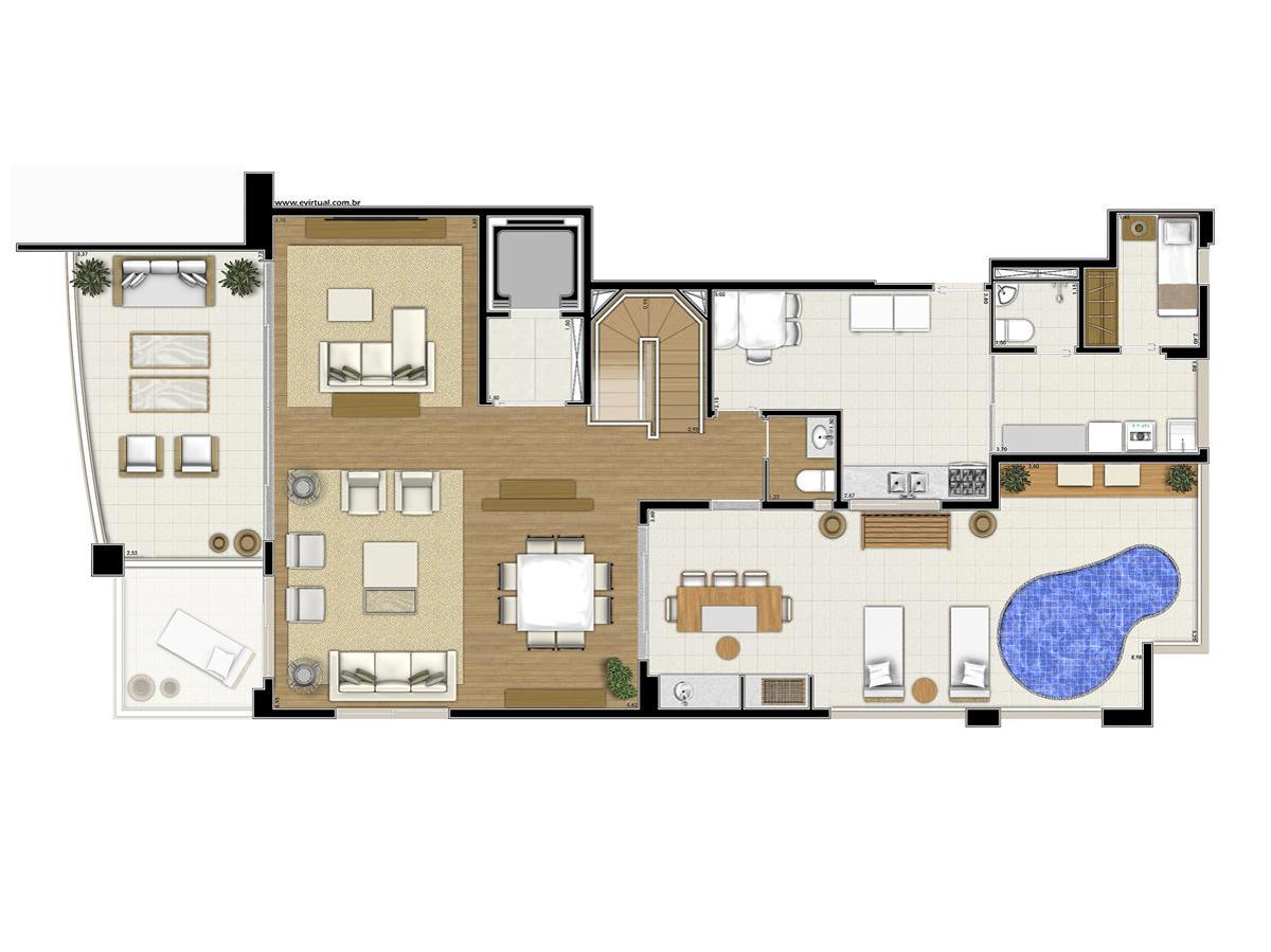 Apto. Cobertura - Inferior