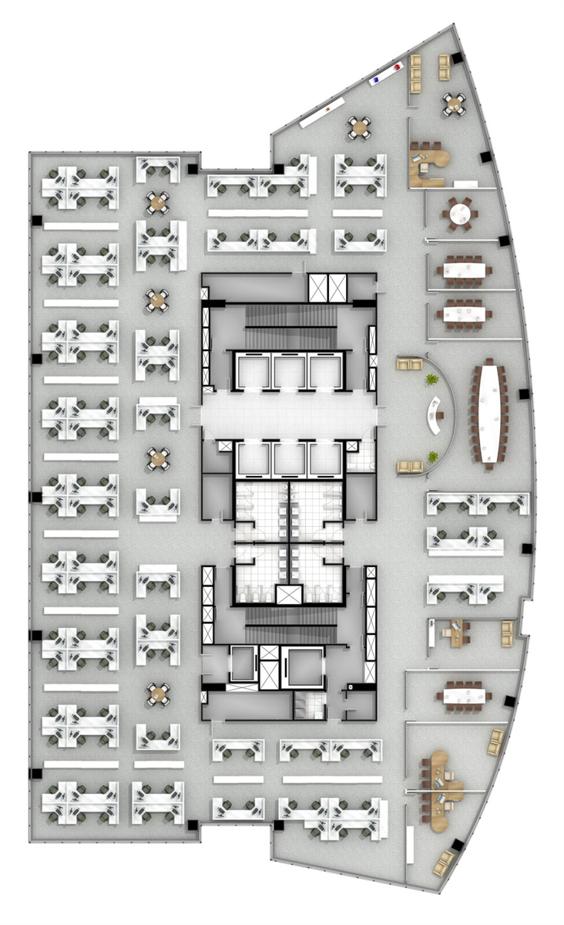 Laje Inteira - Zona alta c/ layout