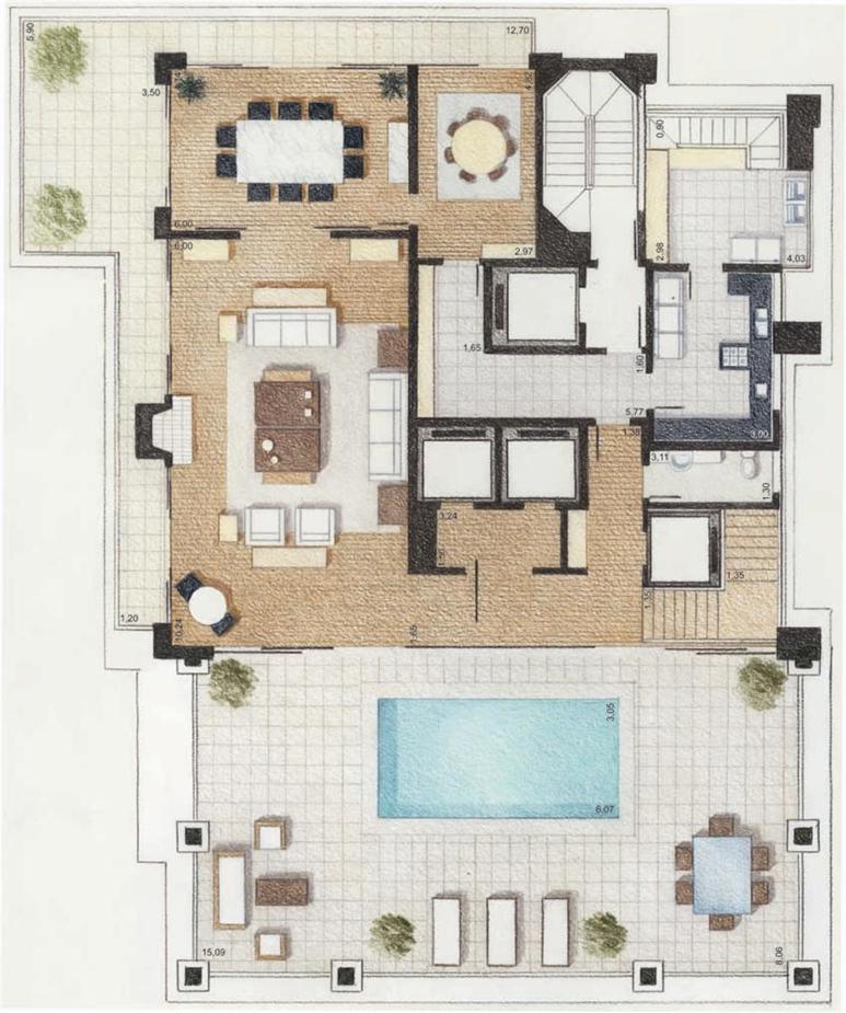 Cobertura - Pavimento superior